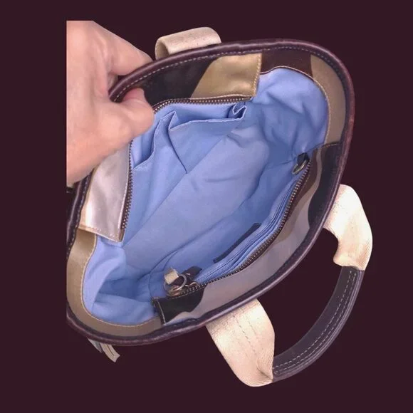 Vintage COACH Hamptons Bag in Scarf Print and matching Wristlet Set - Picture 14 of 15